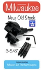Milwaukee 48-25-3621 3-5/8" In. Selfeed Bit With 1/2" 3-MILLED Flats Shank 92MM Open. Price: $24.99.
