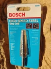 Bosch SDH6 3/16 In. To 1/2 High-speed Steel Step Drill Bit New. Price: $16.62.