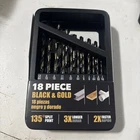 Cle-line C18132 Drill Bit Set Piece Hss Jobber Blk And Gold Coated Open. Price: $40.00.