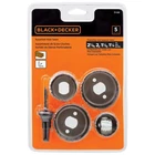 Black+decker 5-PIECE Assorted Hole Saws 71-120 New. Price: $14.99.