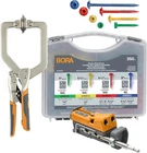 Bora Pro Pocket Hole Jig Kit 3" Clamp 350PC Screw Auto Adjust Drill Guide Wood Open. Price: $150.98.