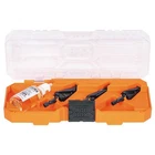 Klein Tools QRST3PC Step Bit Kit 1/8"-7/8" Hss Spiral 1/4" Hex New. Price: $144.71.