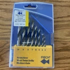 Fisch Brad Point Drill Bit Set 8-PIECE (3 10 Mm) Case, Silver New. Price: $64.95.