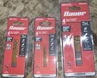Bauer Titanium Drill Bits For Clean Fast Holes 9/64 7/64 1/16 1891A New. Price: $23.95.