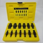 Topec 26 Sizes 2-IN-1 Screw Extractor Set, 13PCS Easy Out Bolt Kit Used. Price: $29.99.