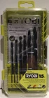 Ryobi Pc Black Oxide Drill Bit Set Round Shank Metal Wood Plastic A971502 New. Price: $16.49.