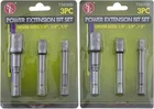 3PC Power Extension Bit Set - 7503SD 2 Pack New. Price: $10.99.