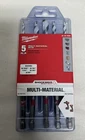 New Milwaukee Shockwave Carbide Drill Bit Set 5 Pc Multi-material Chn 48-20-8898. Price: $19.70.