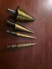 Titan Tools Step Drill Bit Different Sizes 4 Piece Set Used. Price: $20.00.