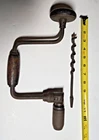 Antique Carpenter Brace Bit Drill Wood Handles Unique Chuck Jaw + Free Used. Price: $40.00.