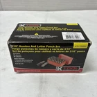 K-tool 73400 Number & Letter Steel Hand Stamp Set 36 Piece New. Price: $27.89.
