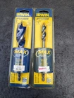 2PC Irwin Tools Speedbor Woodboring Drill Bit Set 3041007 & 1/2 3041001 New. Price: $17.98.