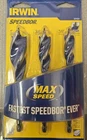 Irwin Max Speedbor Tri-flute Drill Bit Set Sizes (3041003) *brand New*. Price: $17.99.
