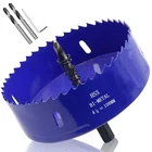 Luomorgo Inch Hole Saw, 1/4 Cutting 4.25" 108MM, Blue New. Price: $14.52.