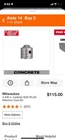 Milwaukee 48-20-5255 Piece Masonry Core Bit Silver New. Price: $99.99.