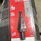 Milwaukee 48-89-9204 Jam-free Step Drill Bit, 12 Hole Sizes, Steel, 1-PACK New. Price: $26.00.