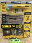 Dewalt DWAC40SETRA-40 Pcs Drill Bit W/ Right Angle Adapter/tough Case DN64 New. Price: $34.50.